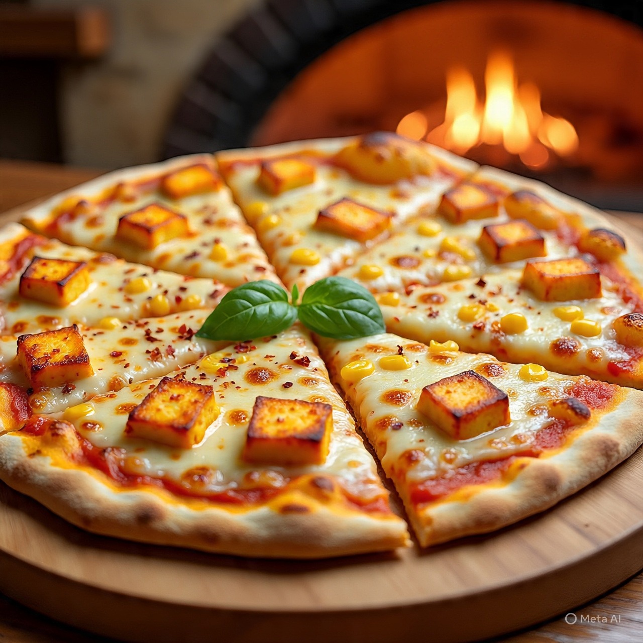 Cheese Paneer Corn Pizza 
